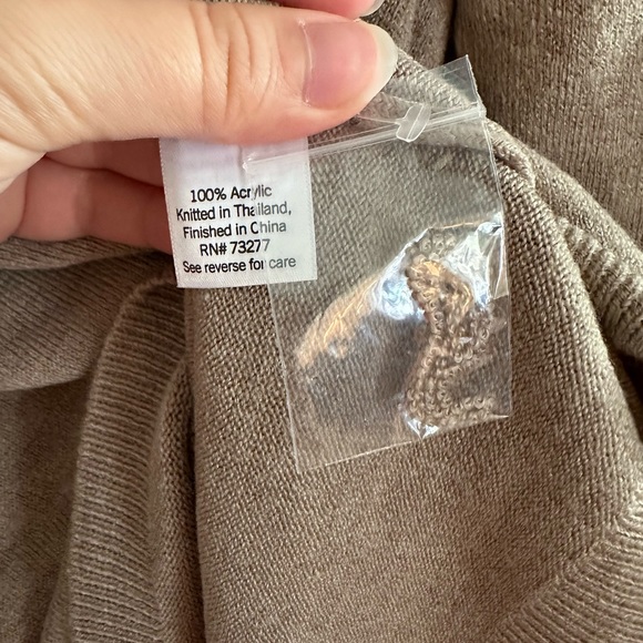 NWT| Nude V Neck Sweater - Picture 5 of 6